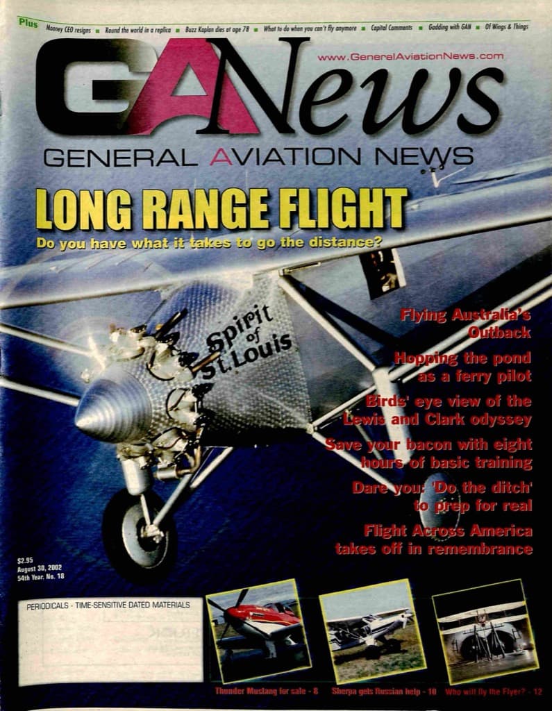 Cover of the August 30, 2002 edition of General Aviation News