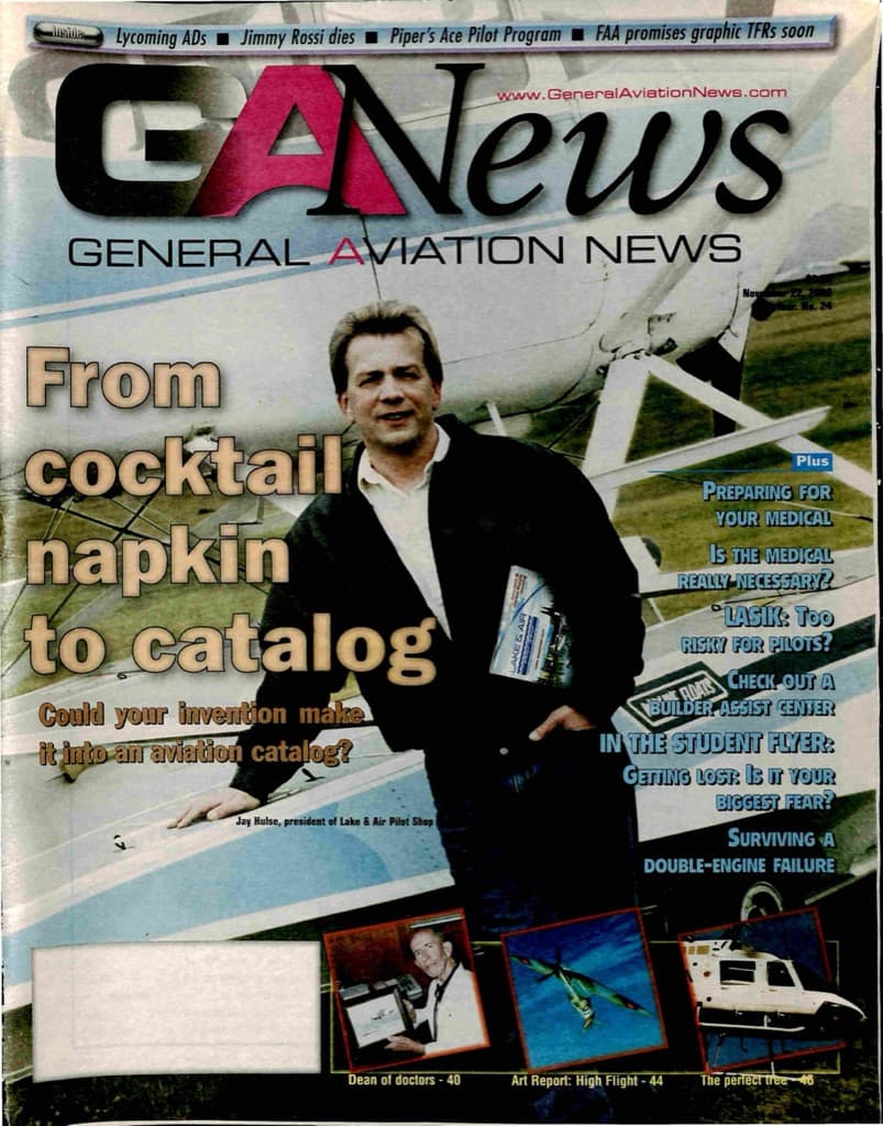 Cover of the November 22, 2002 edition of General Aviation News