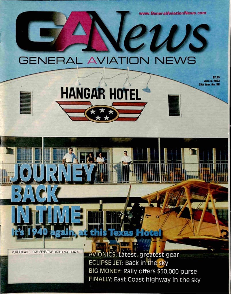 Cover of the June 6, 2003 edition of General Aviation News