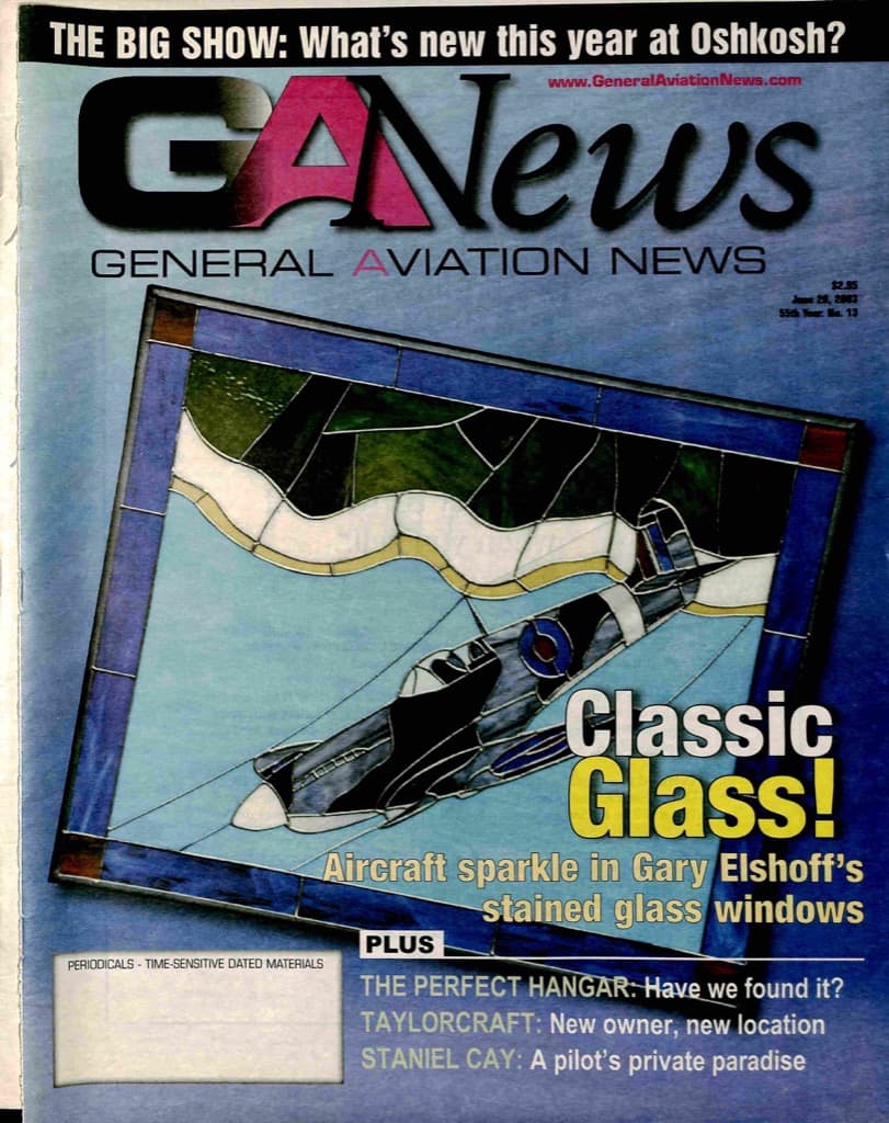 Cover of the June 20, 2003 edition of General Aviation News