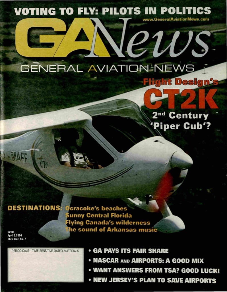 Cover of the April 2, 2004 edition of General Aviation News