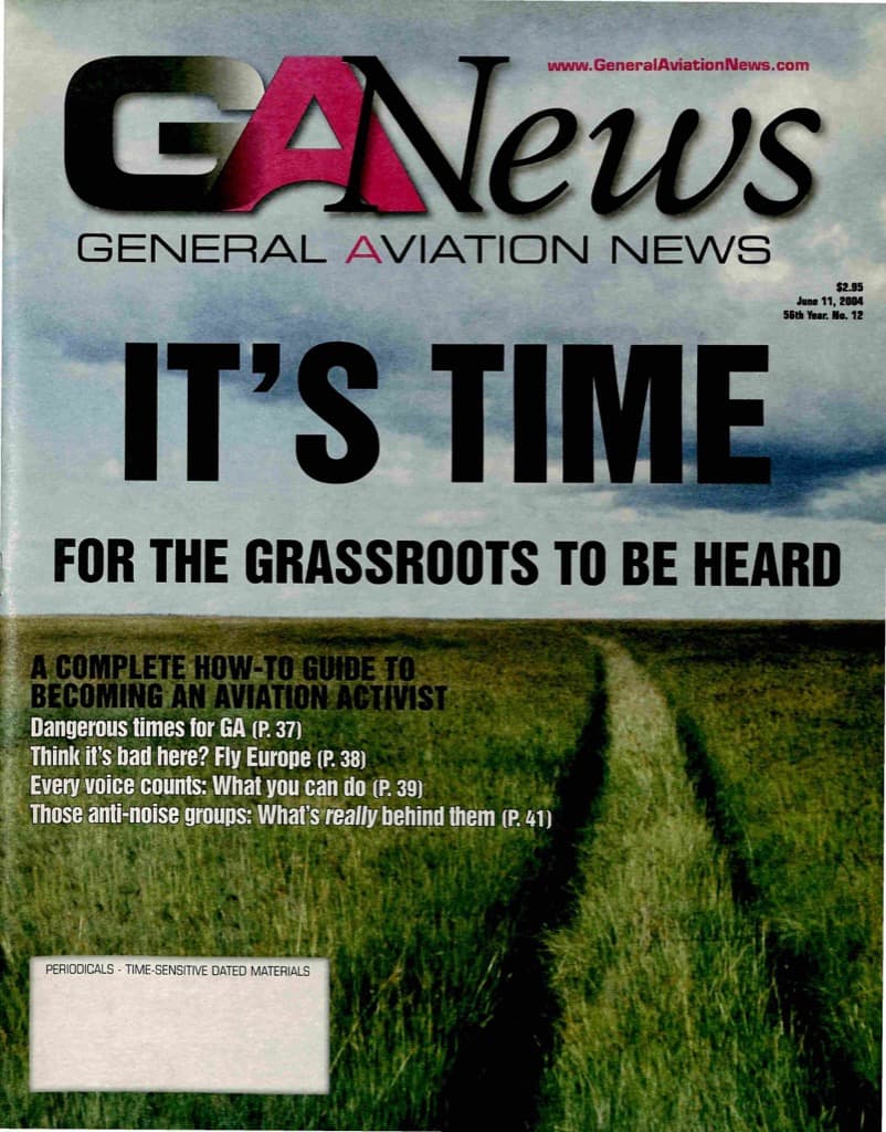 Cover of the June 11, 2004 edition of General Aviation News