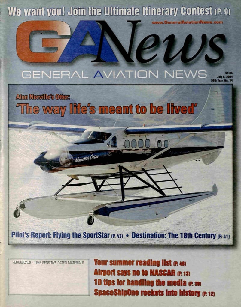 Cover of the July 9, 2004 edition of General Aviation News