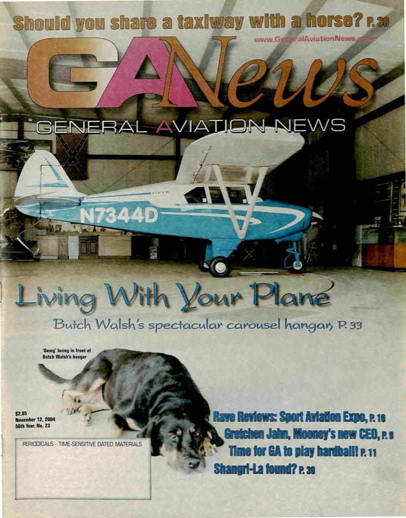 Cover of the November 12, 2004 edition of General Aviation News