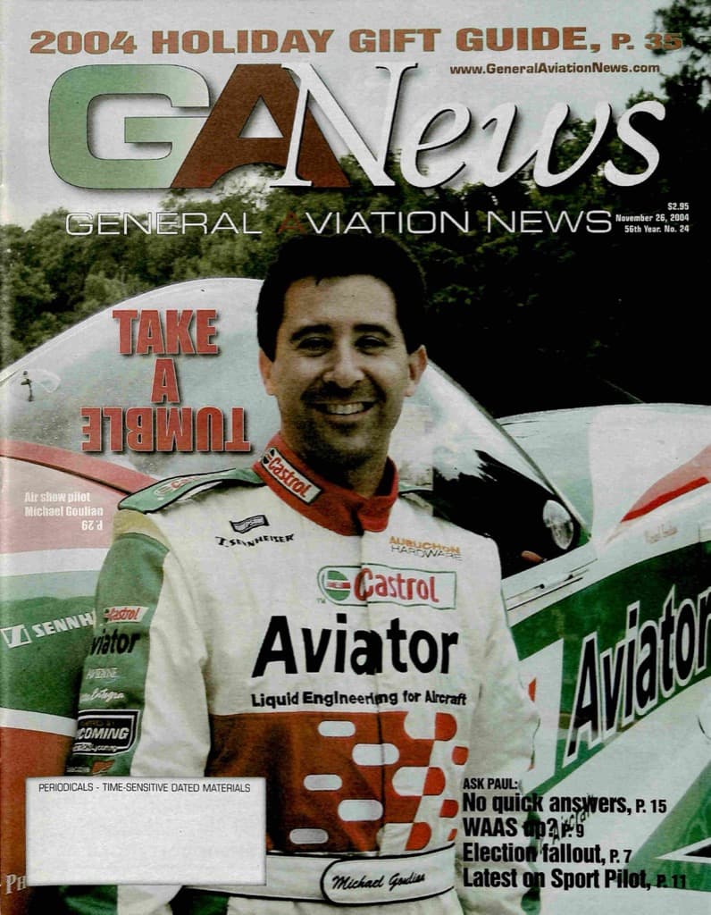 Cover of the November 26, 2004 edition of General Aviation News