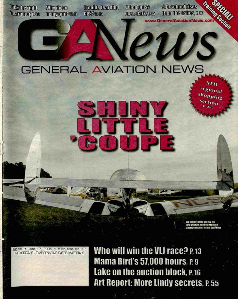 Cover of the June 17, 2005 edition of General Aviation News