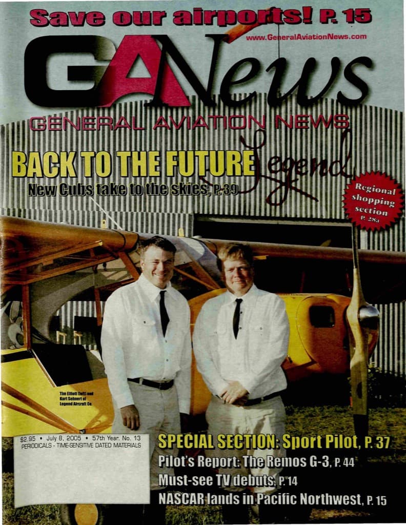 Cover of the July 8, 2005 edition of General Aviation News