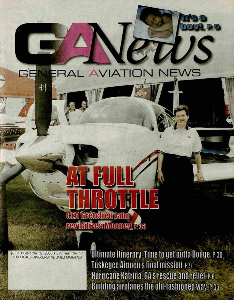 Cover of the September 9, 2005 edition of General Aviation News