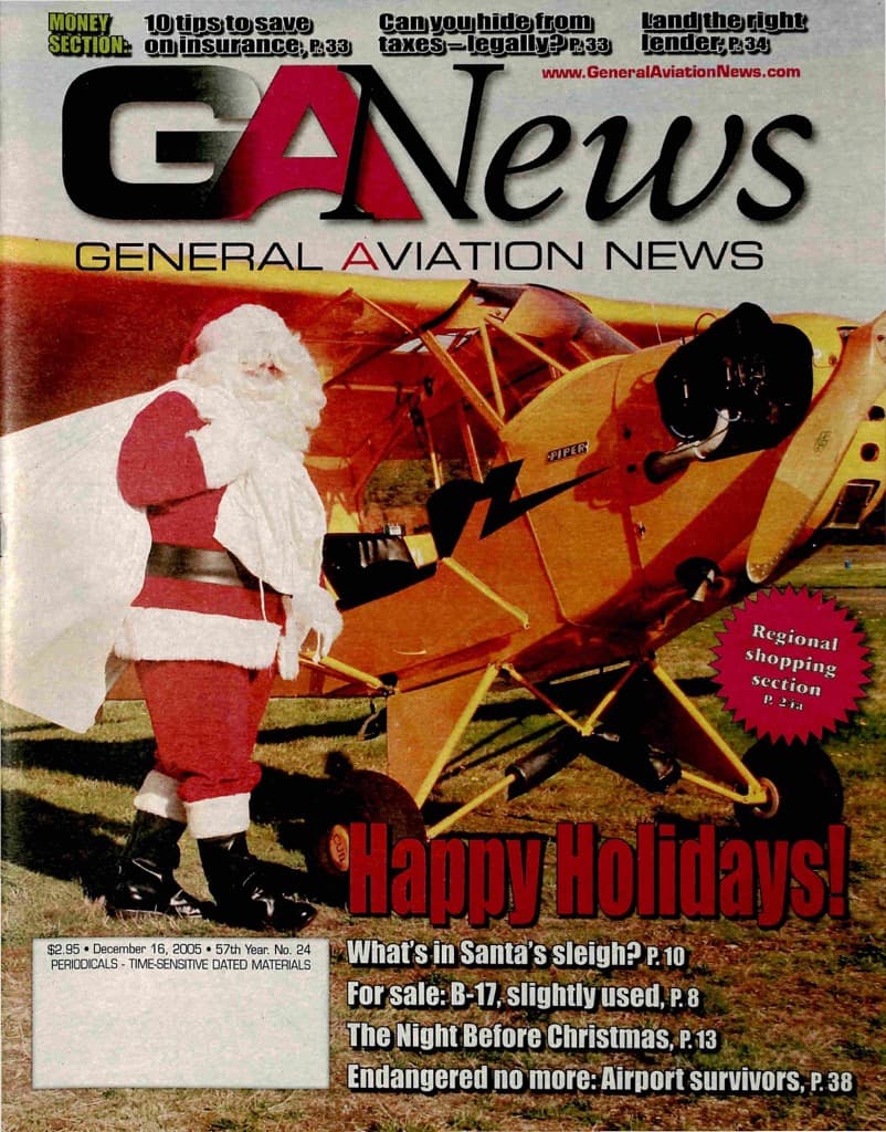 Cover of the December 16, 2005 edition of General Aviation News