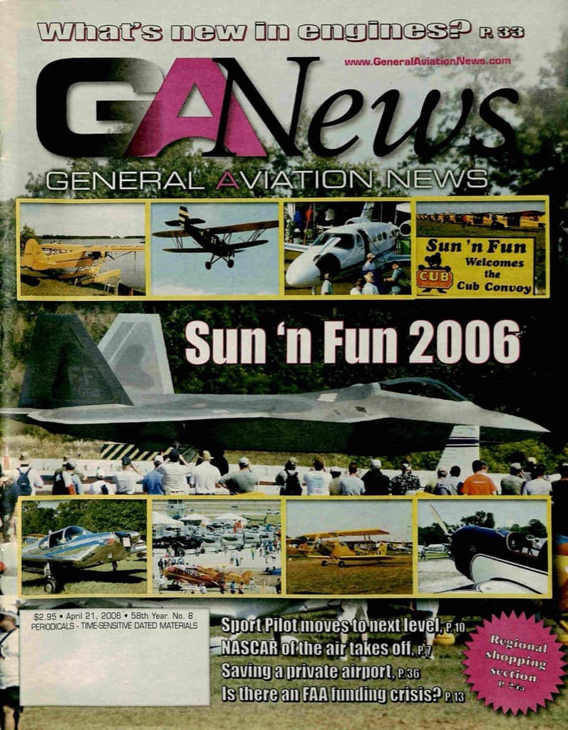Cover of the April 21, 2006 edition of General Aviation News