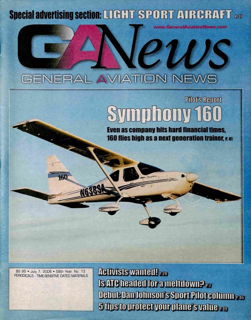 Cover of the July 7, 2006 edition of General Aviation News