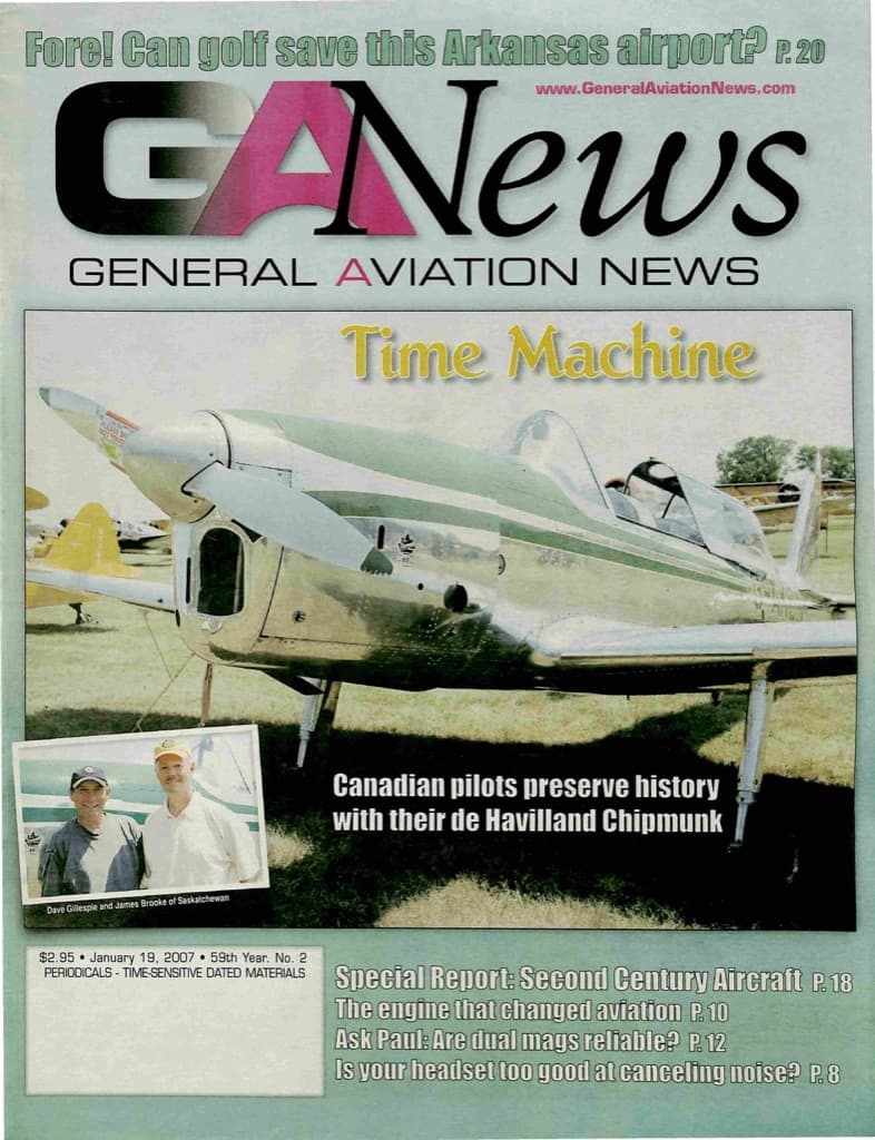 Cover of the January 19, 2007 edition of General Aviation News
