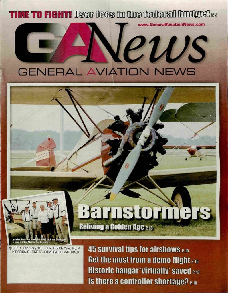 Cover of the February 16, 2007 edition of General Aviation News