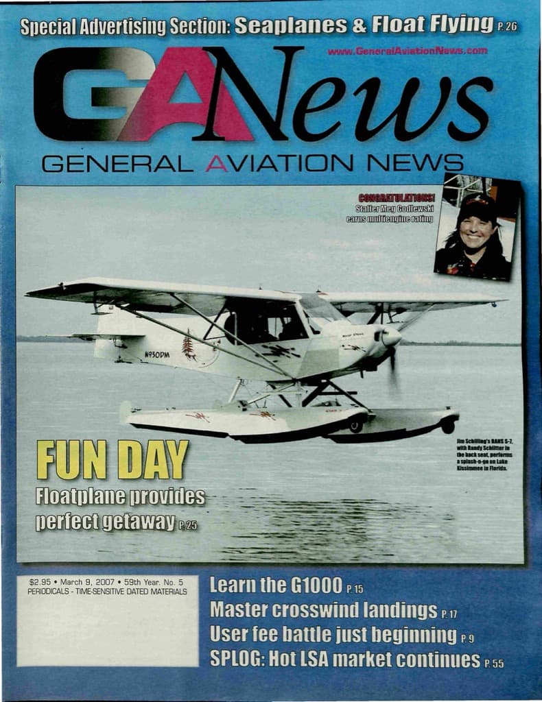 Cover of the March 9, 2007 edition of General Aviation News
