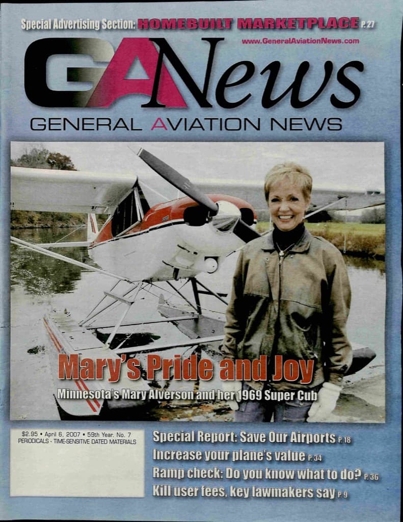 Cover of the April 6, 2007 edition of General Aviation News