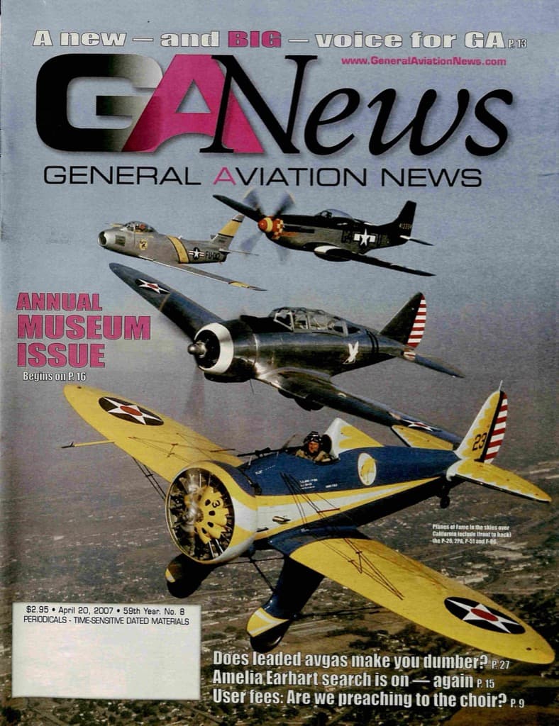 Cover of the April 20, 2007 edition of General Aviation News