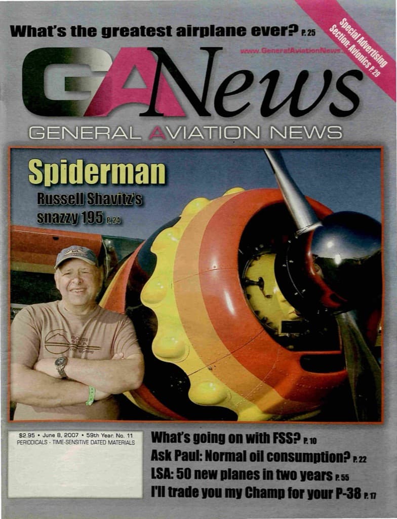 Cover of the June 8, 2007 edition of General Aviation News