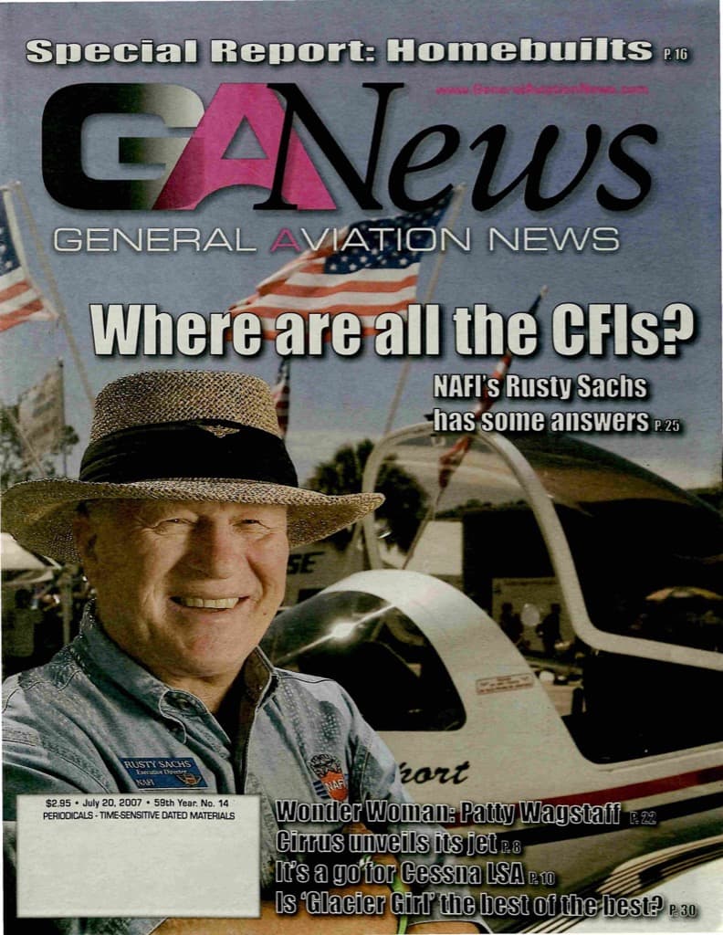 Cover of the July 20, 2007 edition of General Aviation News