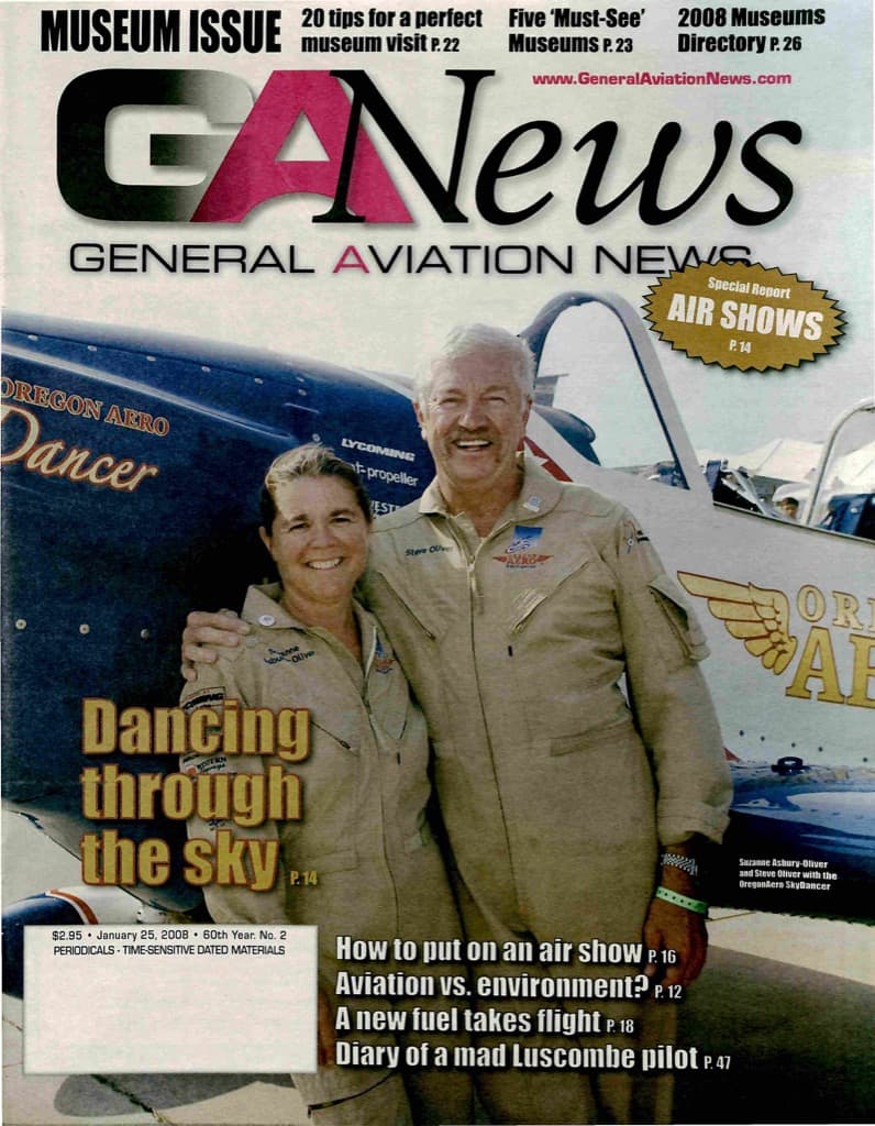 Cover of the January 25, 2008 edition of General Aviation News