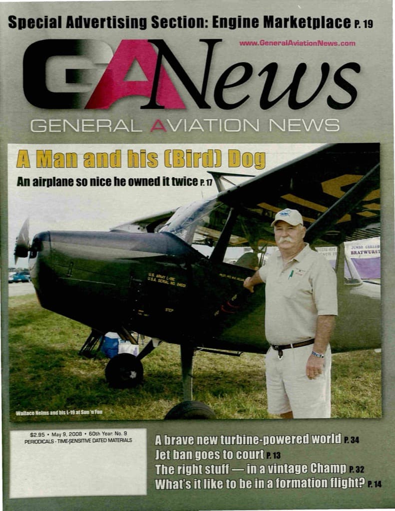 Cover of the May 9, 2008 edition of General Aviation News