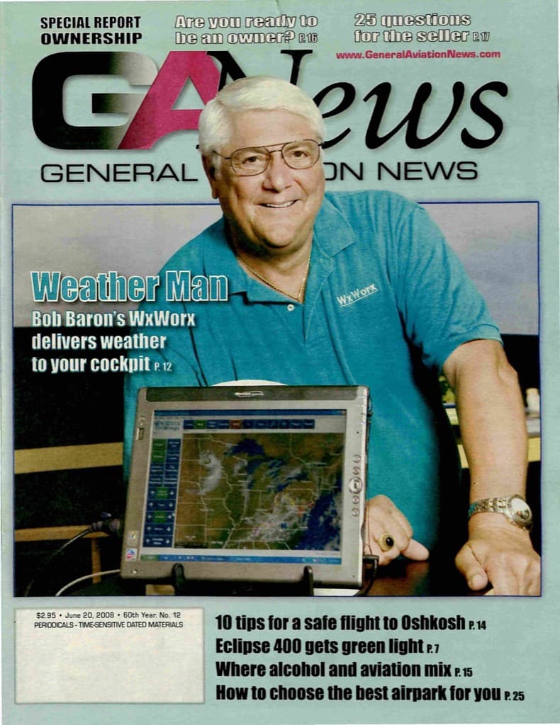 Cover of the June 20, 2008 edition of General Aviation News