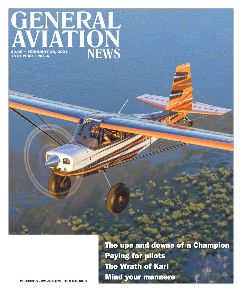 Cover of the February 23, 2023 edition of General Aviation News