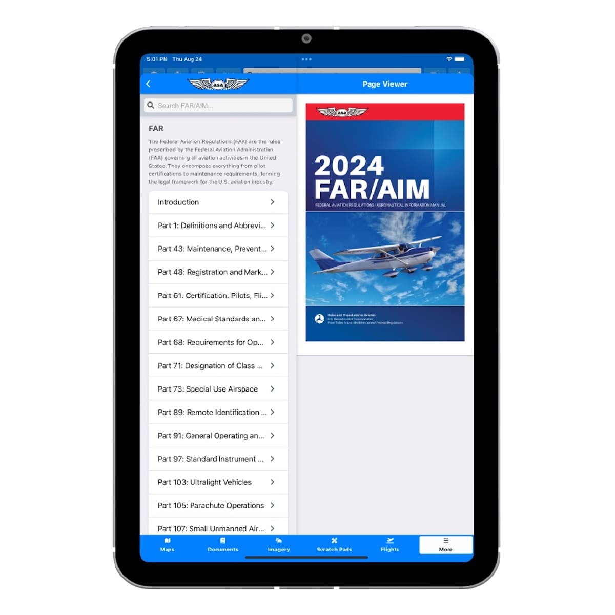 Aviator Assistant EFB now includes ASA’s 2024 FAR/AIM — General Aviation News